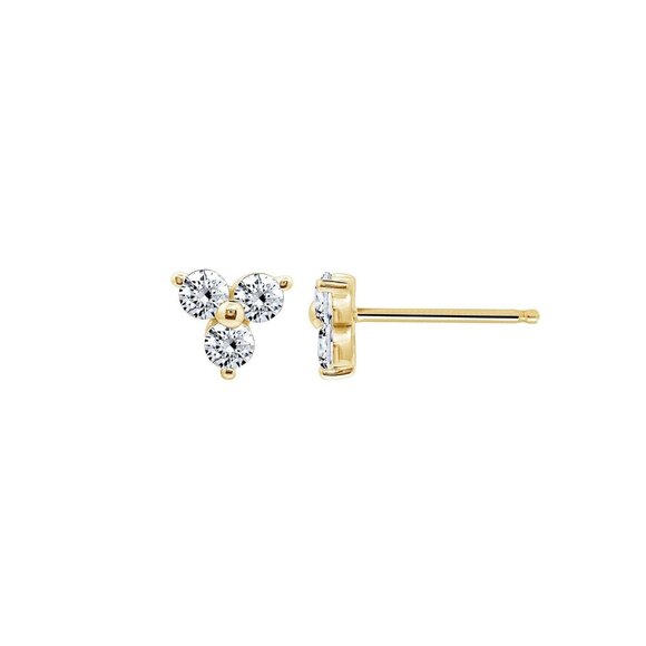 Briar Dainty Lotus Stud Earrings - Picture 1 of 2